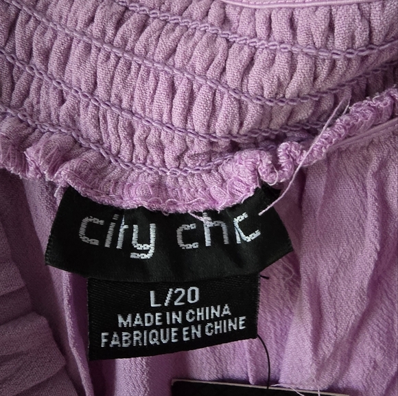 NWT City Chic Maxi Bella Dress Lilac Off the Shoulder 20 Plus Size - Picture 8 of 11